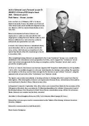 A preview of a PDF biography for Lesout, Edmond Louis Fernand